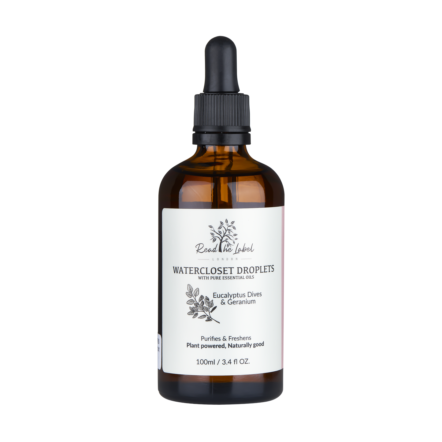 Natural Eucalyptus Dives & Geranium Watercloset Droplets 100ml