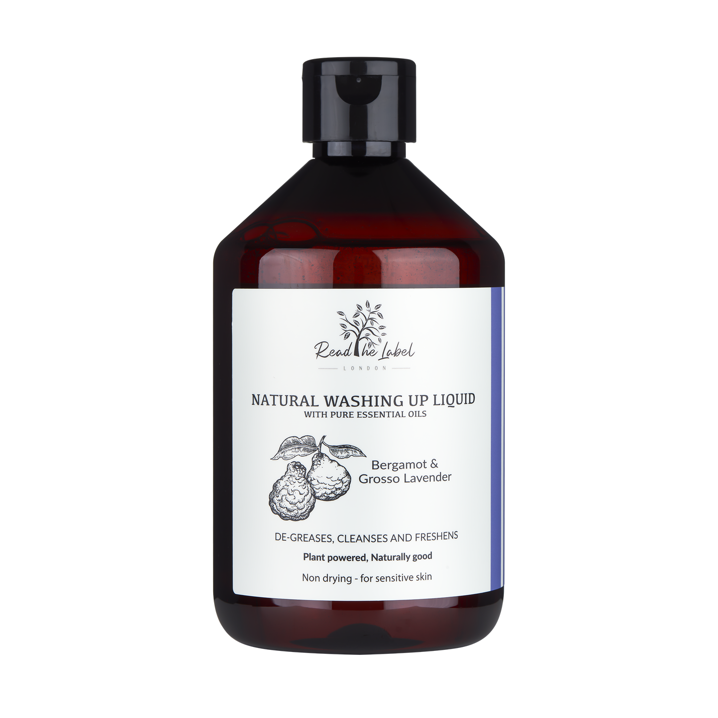 Natural Bergamot and Grosso Lavender Washing up Liquid 500ml