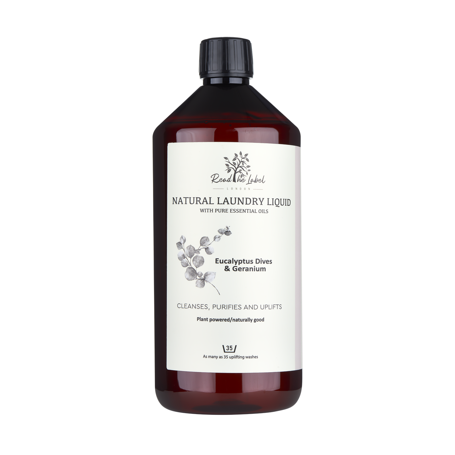 Natural Laundry Liquid- Eucalyptus Dives & Geranium 1000ml