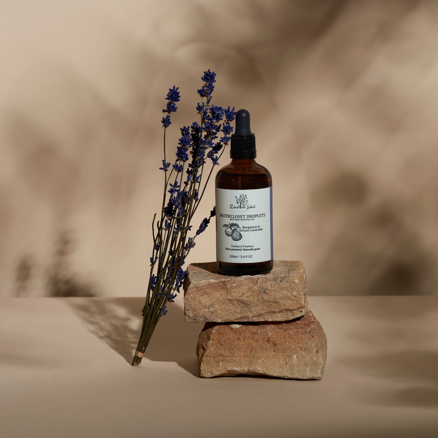 Product image of Natural Bergamot and Grosso Lavender Watercloset Droplets 100ml