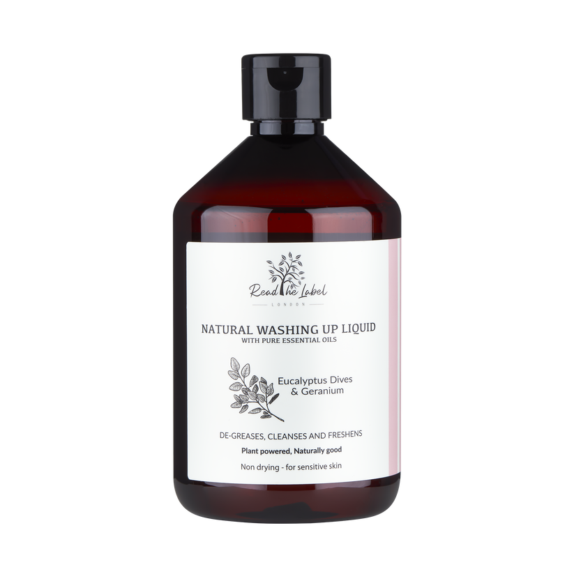 Read The Label London Natural Washing Up Liquid in Eucalyptus & Geranium 500ml