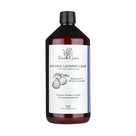 Natural Laundry Liquid-  Bergamot & Grosso Lavender 1000ml