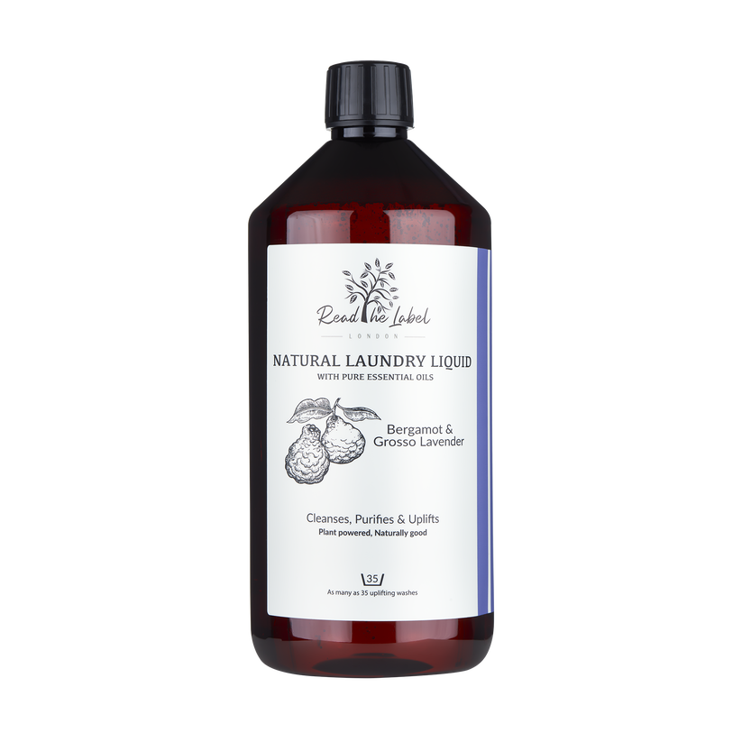 Read The Label London Natural Laundry Liquid in Bergamot & Grosso Lavender — plant-based detergent
