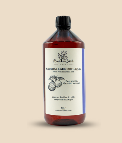 Natural Laundry Liquid-  Bergamot & Grosso Lavender 1000ml
